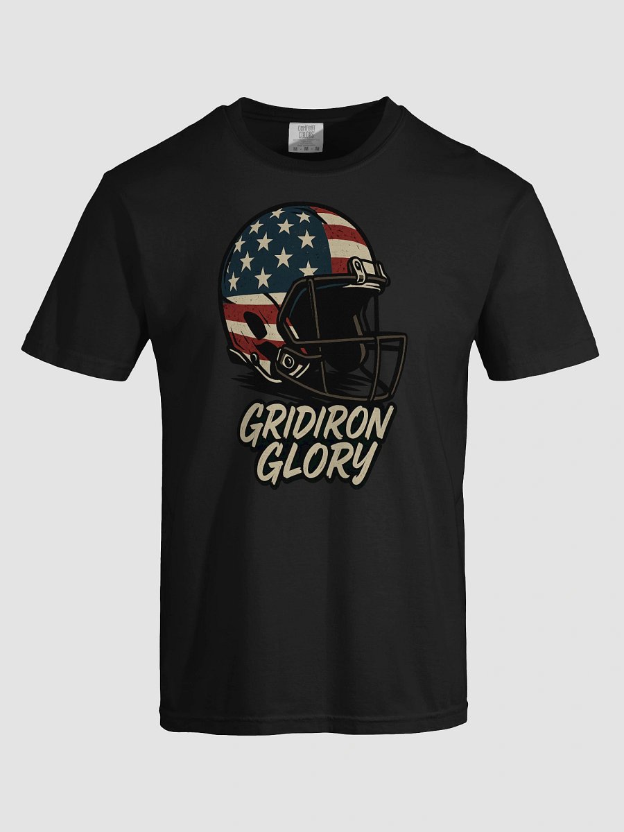 Gridiron Glory American Flag Football Helmet T-Shirt product image (7)