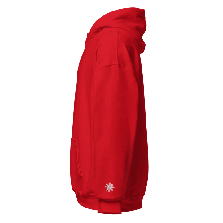 "Jolly Day Holiday" Embroidered Premium Unisex Hoodie - Front & Sleeve Design product image (2)