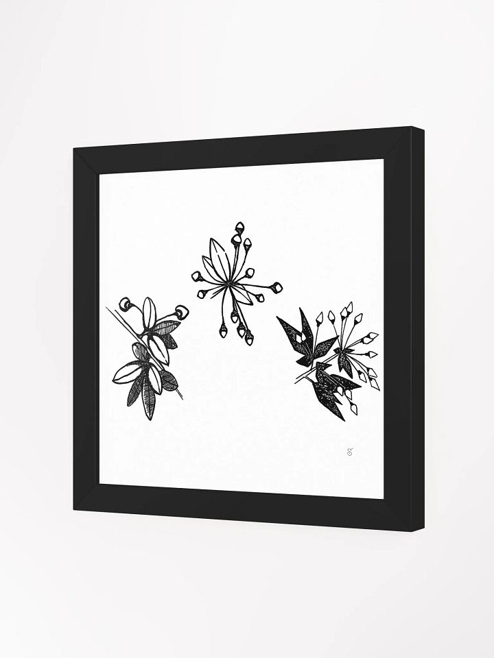 Botanical Bliss Framed Matte Poster Set - Stylized Plants product image (5)