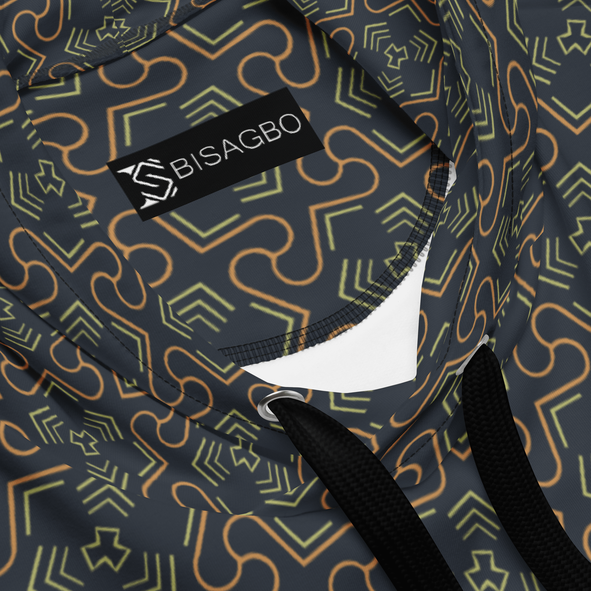 Groovy Grove Geometric Allover Print Hoodie for Men and Women product image (4)