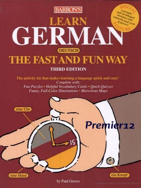 Learn German the Fast and Fun Way by P. Graves H. Strutz product image (1)