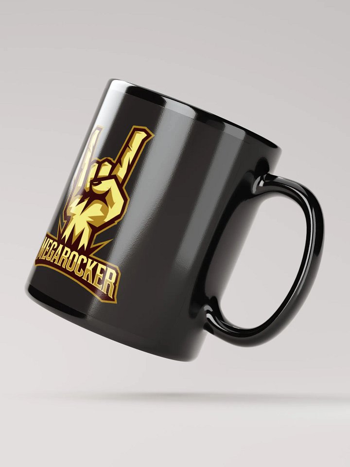 MegaRocker Horns Up Gold Logo Mug product image (2)