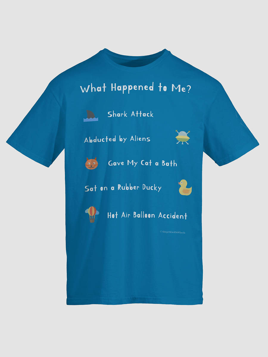 WHAT HAPPENED TO ME ? (2025 Edition): Unisex Softstyle T-shirt, Sapphire Blue product image (5)