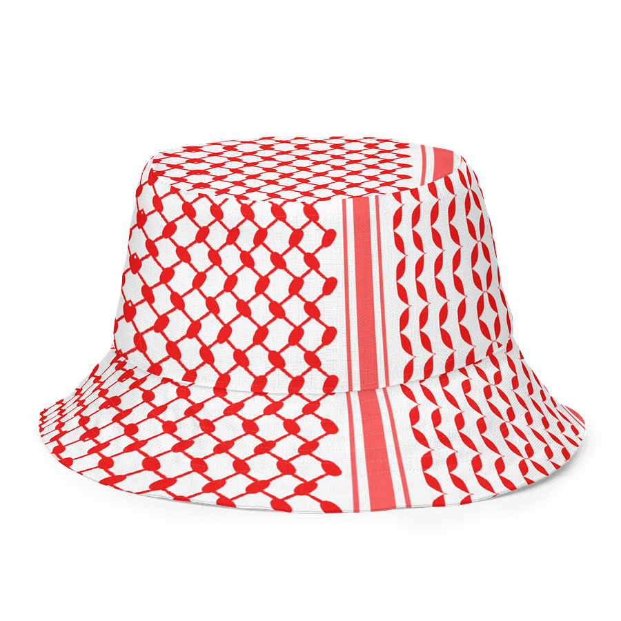 Red Keffiyeh Bucket Unisex Hat product image (4)