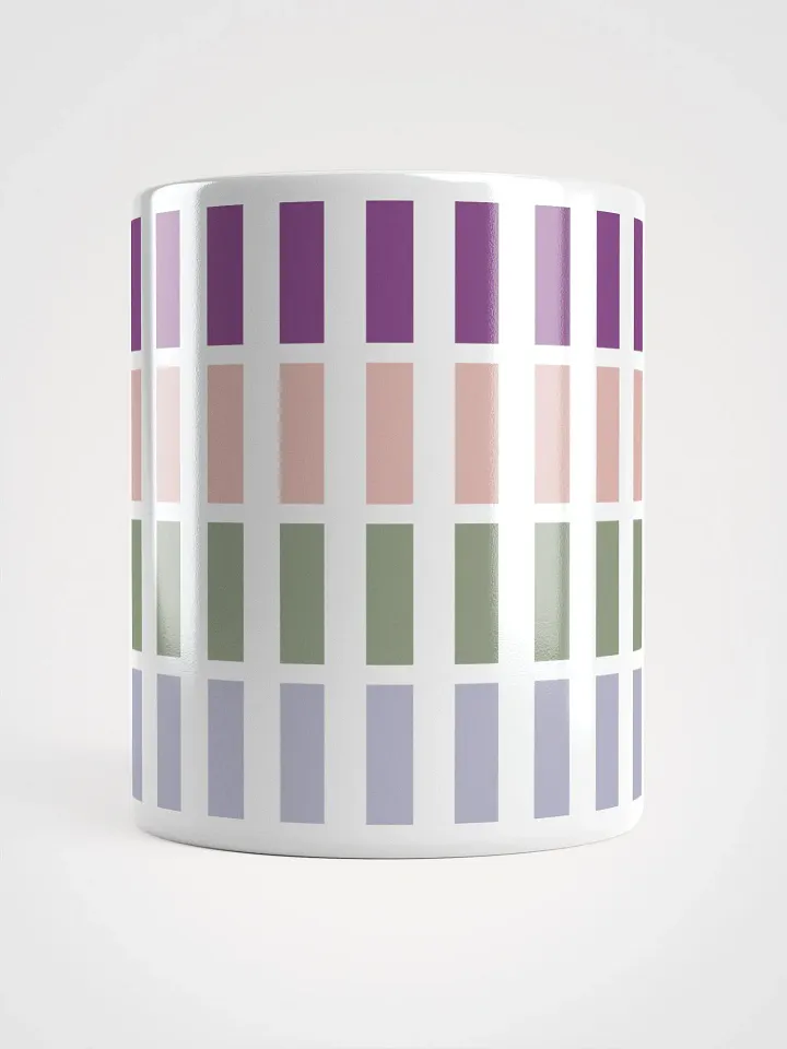 Contrasting Colores Rectangle Patterns White Mug product image (9)