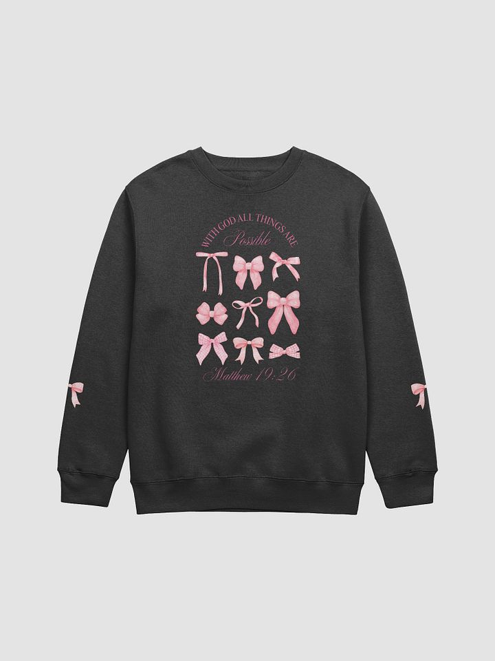 With God All Things Are Possible Crewneck product image (1)