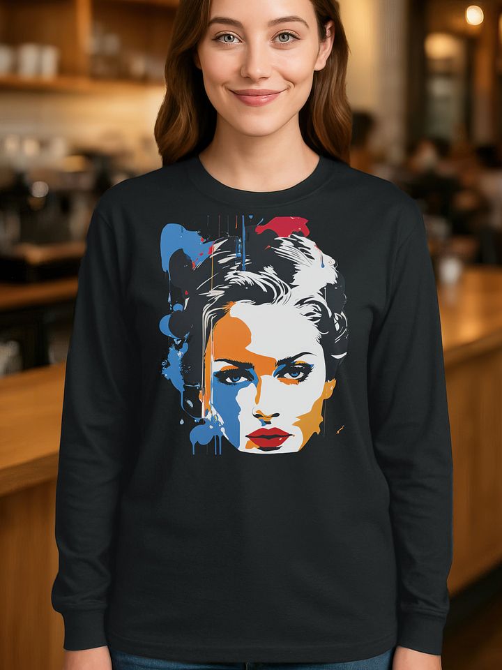 Abstract Girl - Gildan Ultra Cotton Unisex Long Sleeve T-Shirt product image (1)