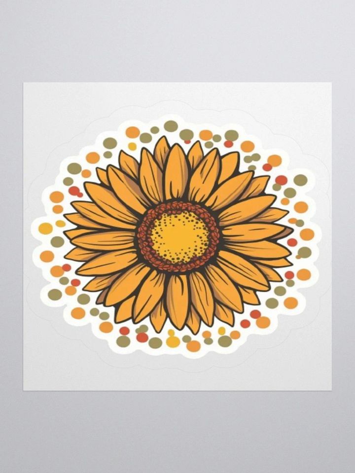 Cheerful Sunflower Sticker - Bright Floral Decal product image (1)