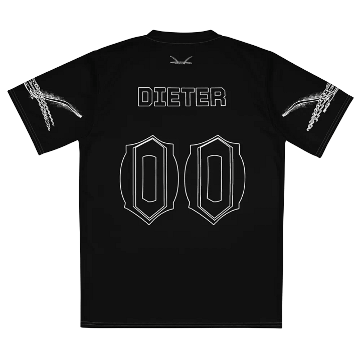 Capital DIETER - Black - Recycled Unisex Sports Jersey - White HApex Gear Black Logo product image (2)