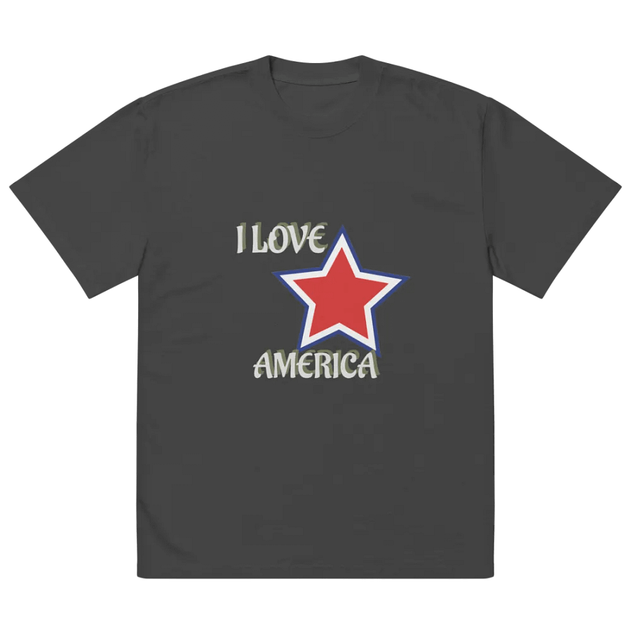 Oversized Tee Patriotic Love product image (2)