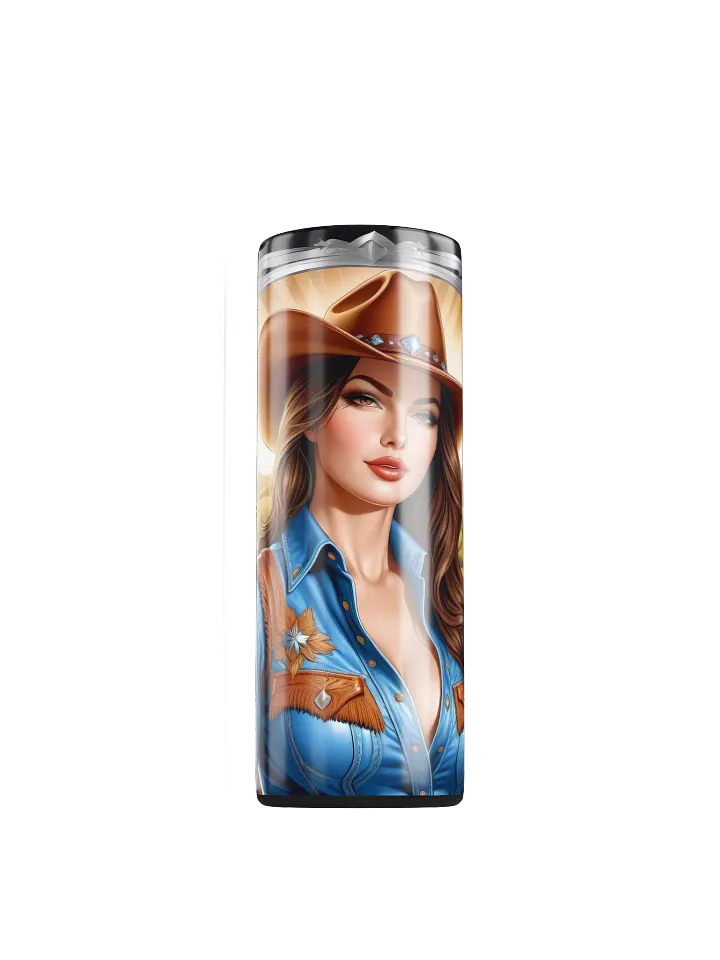Beautiful Cowgirl 20 oz Skinny Stainless Steel Tumbler - v2 product image (1)
