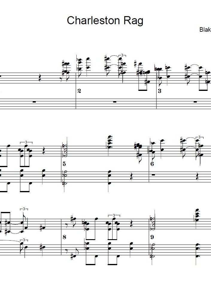 Charleston Rag - Piano sheet music product image (1)