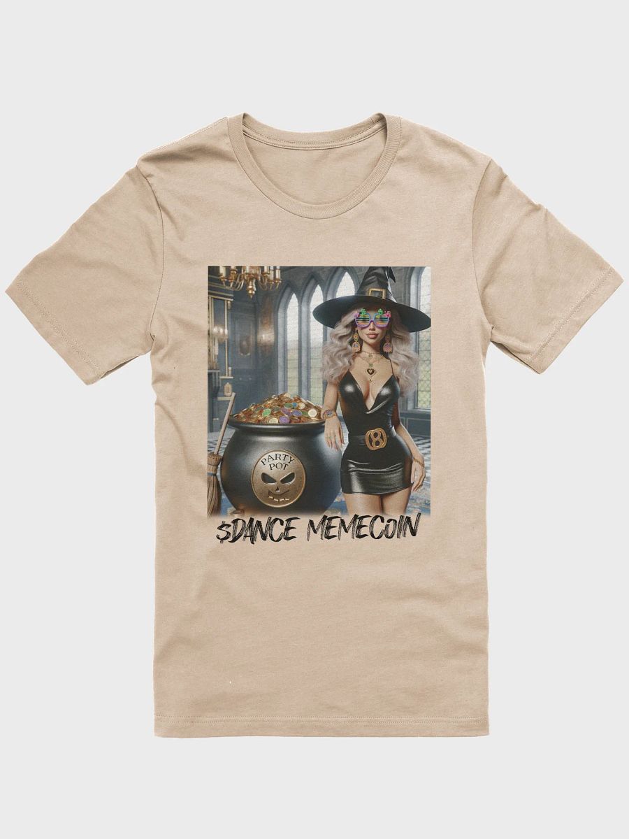 WEALTHY WITCH - DANCE MEMECOIN - PREMIUM TEE - TAN product image (6)