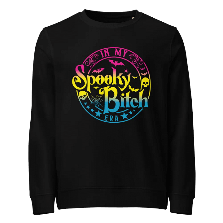 Spooky Bitch Era Pan Flag Organic Sweatshirt product image (1)