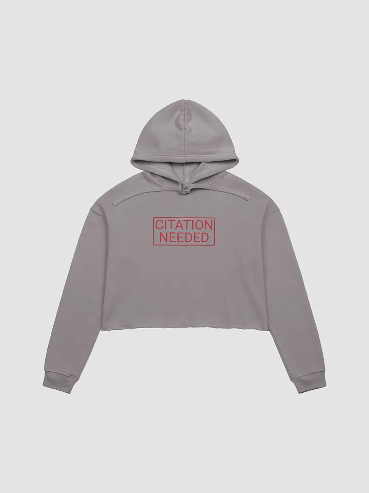Citation Needed Fleece Crop Hoodie product image (29)