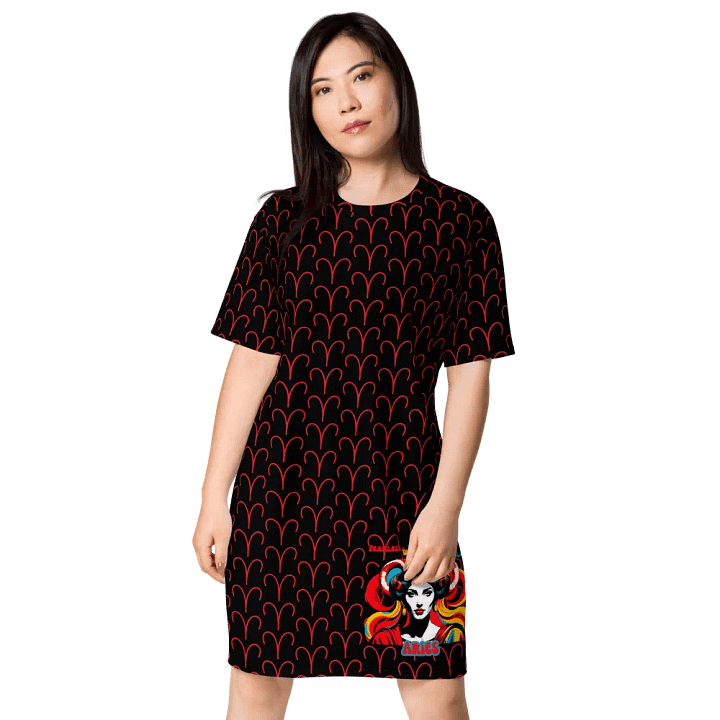 Aries 2025, Fearless, Bold, Unstoppable, Tee Dress product image (1)