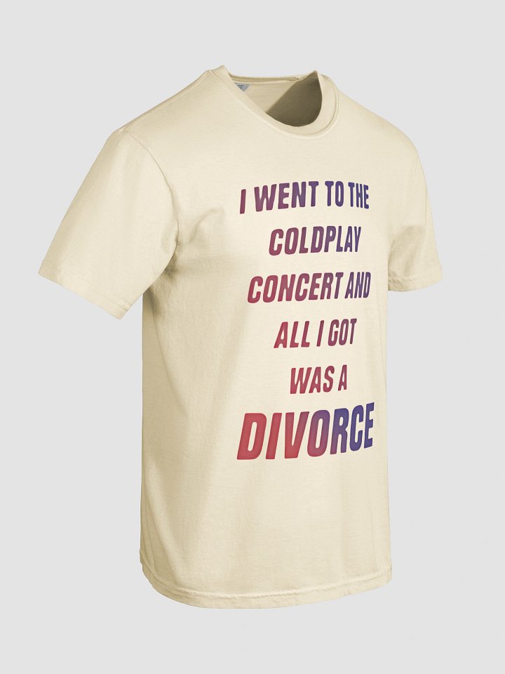 Coldplay Concert Divorce Gradient T-Shirt product image (2)
