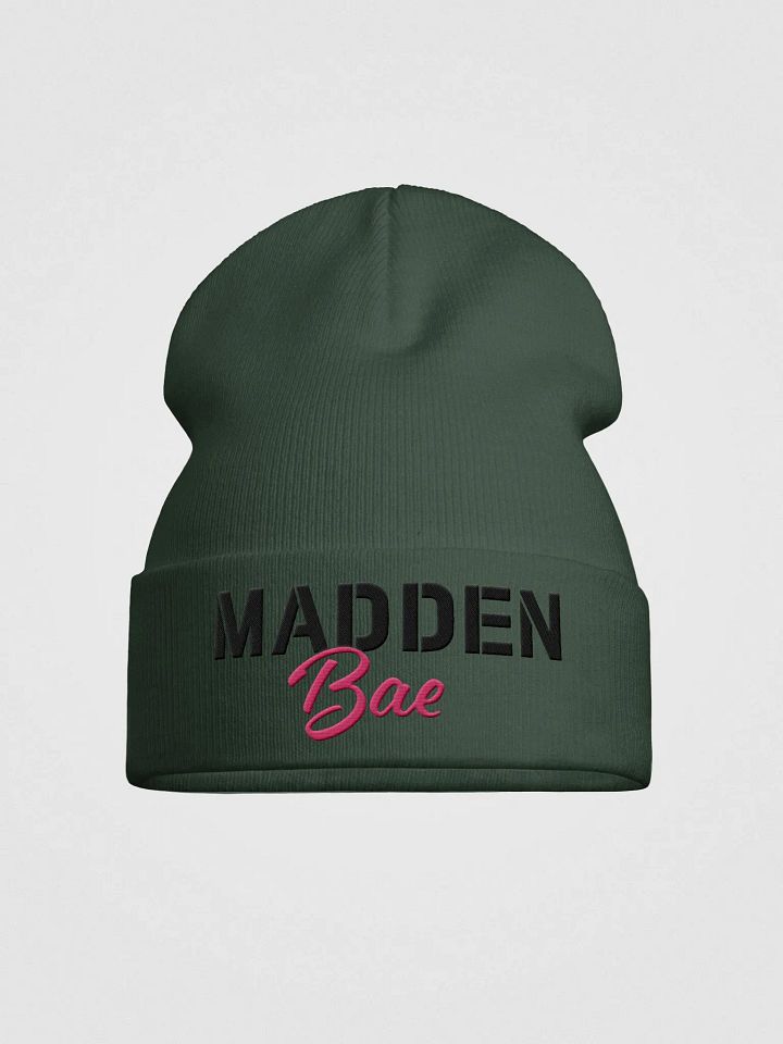 MaddenBae Fitted Beanie (Black Logo) product image (1)