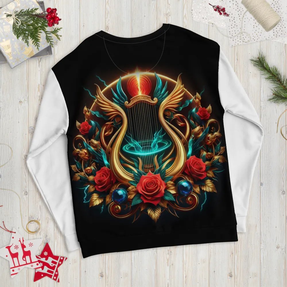 Mystical Golden Harp - Unisex Sweatshirt #20 product image (9)