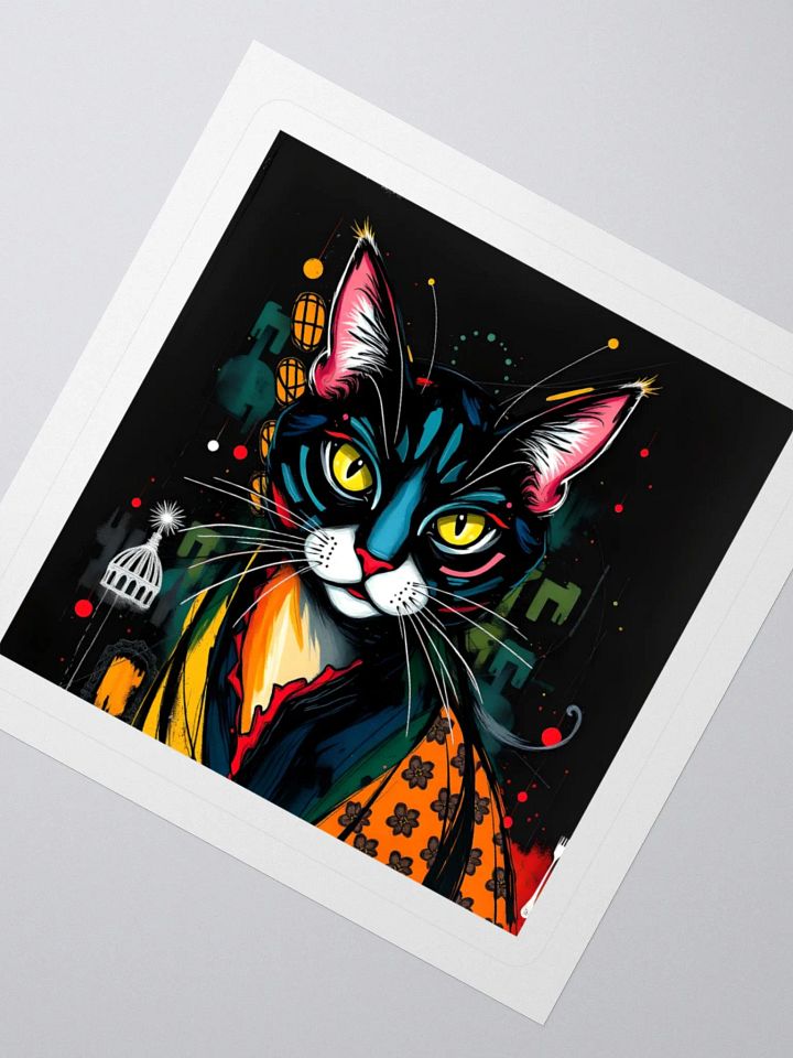 Vibrant Feline Kiss Cut Stickers product image (5)
