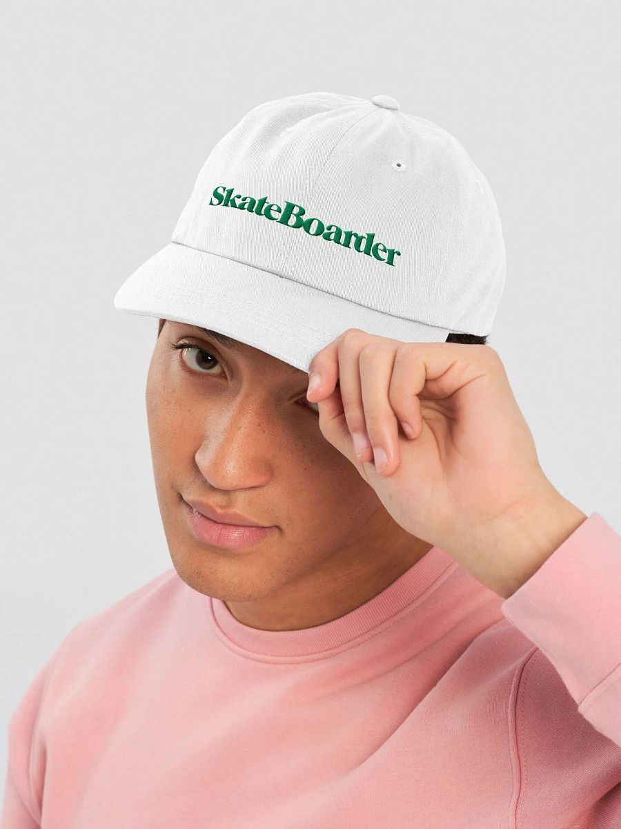 Skateboarder Magazine | The Original | Classic Dad Hat (Green Logo) product image (18)
