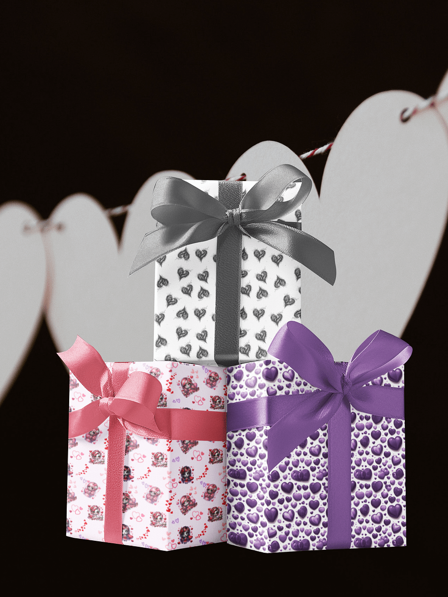 Set of 3 Valentines Wrapping Papers product image (4)