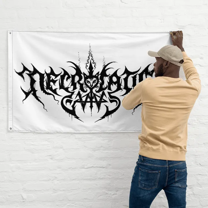 NecroCaticGames Logo Flag product image (2)