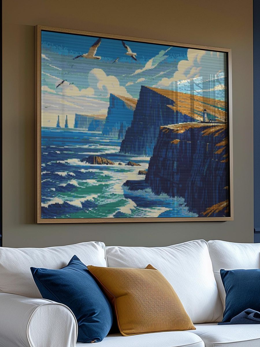Sea Cliffs Cross Stitch Pattern product image (3)