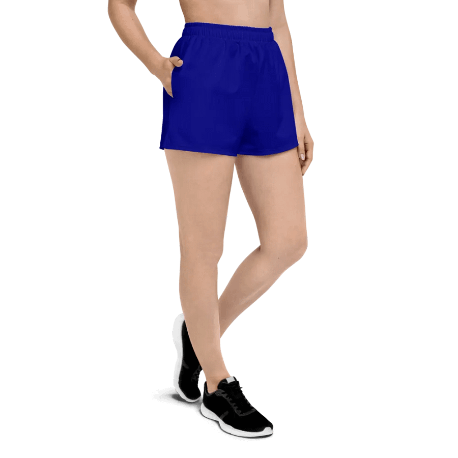 Plain Color Navy Blue Athletic Shorts product image (4)