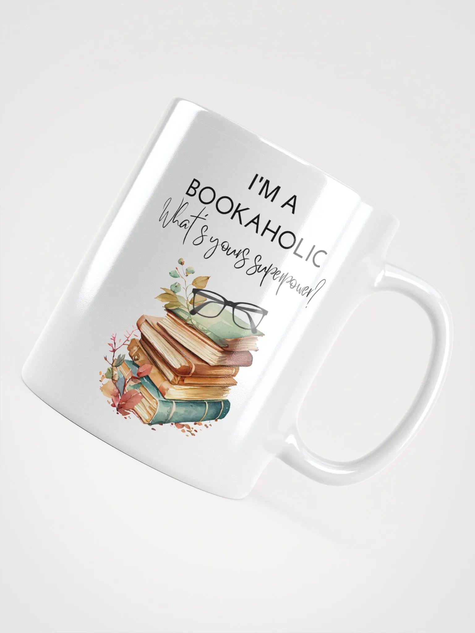 Book lover bookaholic nerd bookworm - Glossy Mug product image (4)