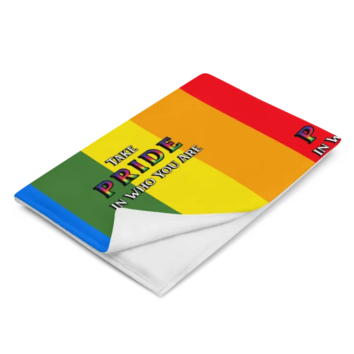 Pride Rainbow Throw Blanket product image (2)