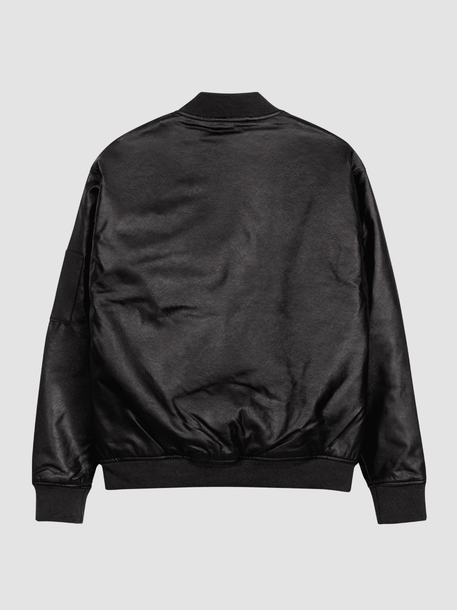 WL Faux Leather Bomber Jacket product image (5)