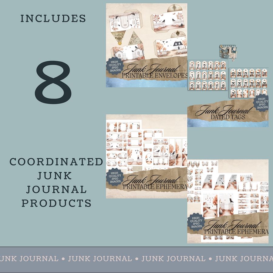 Autumn Crows - Junk Journal Bundle V4 product image (2)