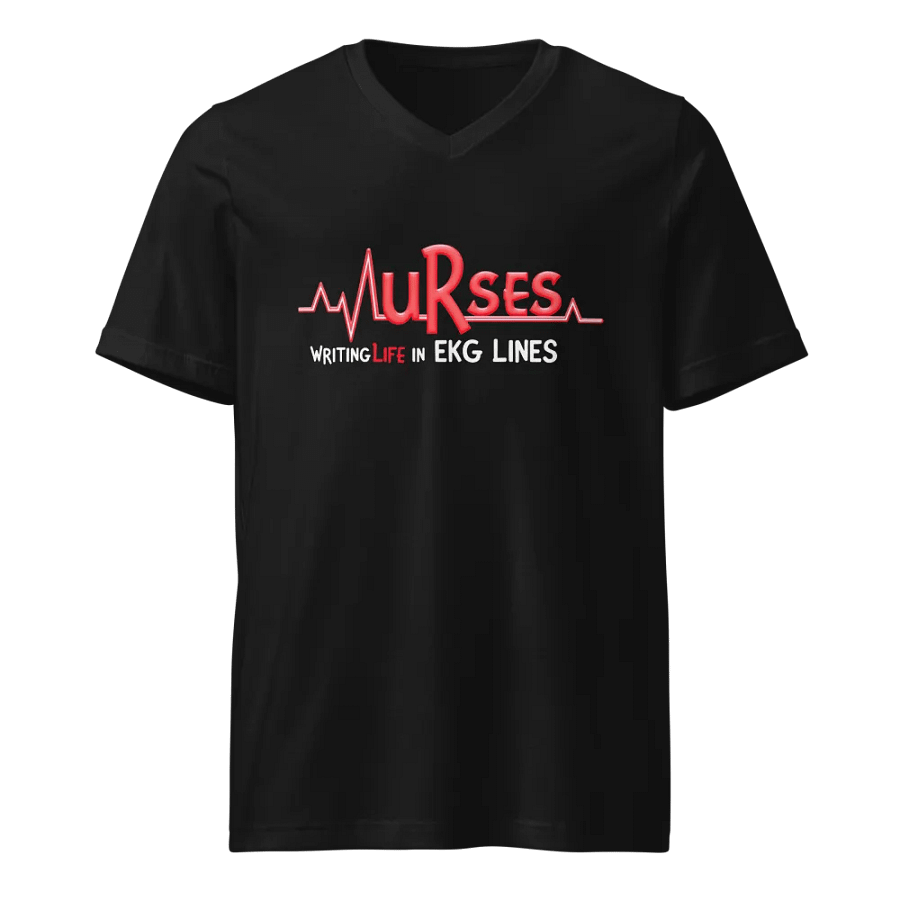 Life in EKG Lines V-Neck Tee product image (1)
