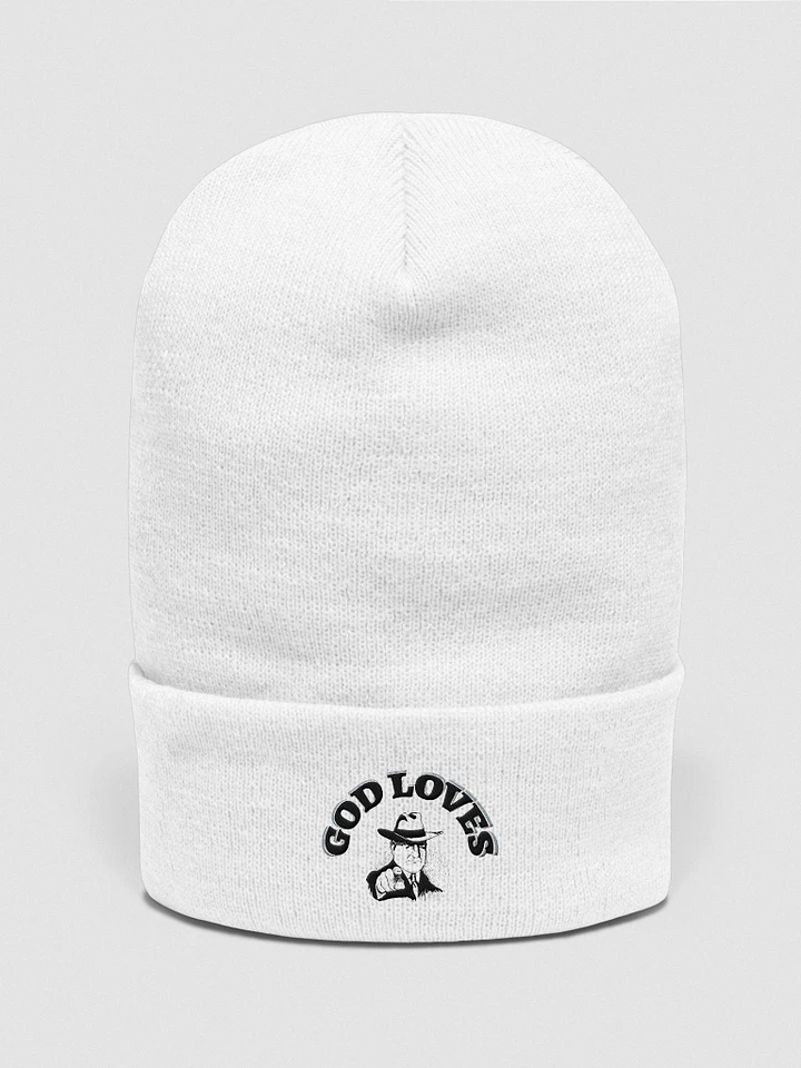 GOD LOVES YOU. Ornate Elegance Cuffed Beanie product image (1)