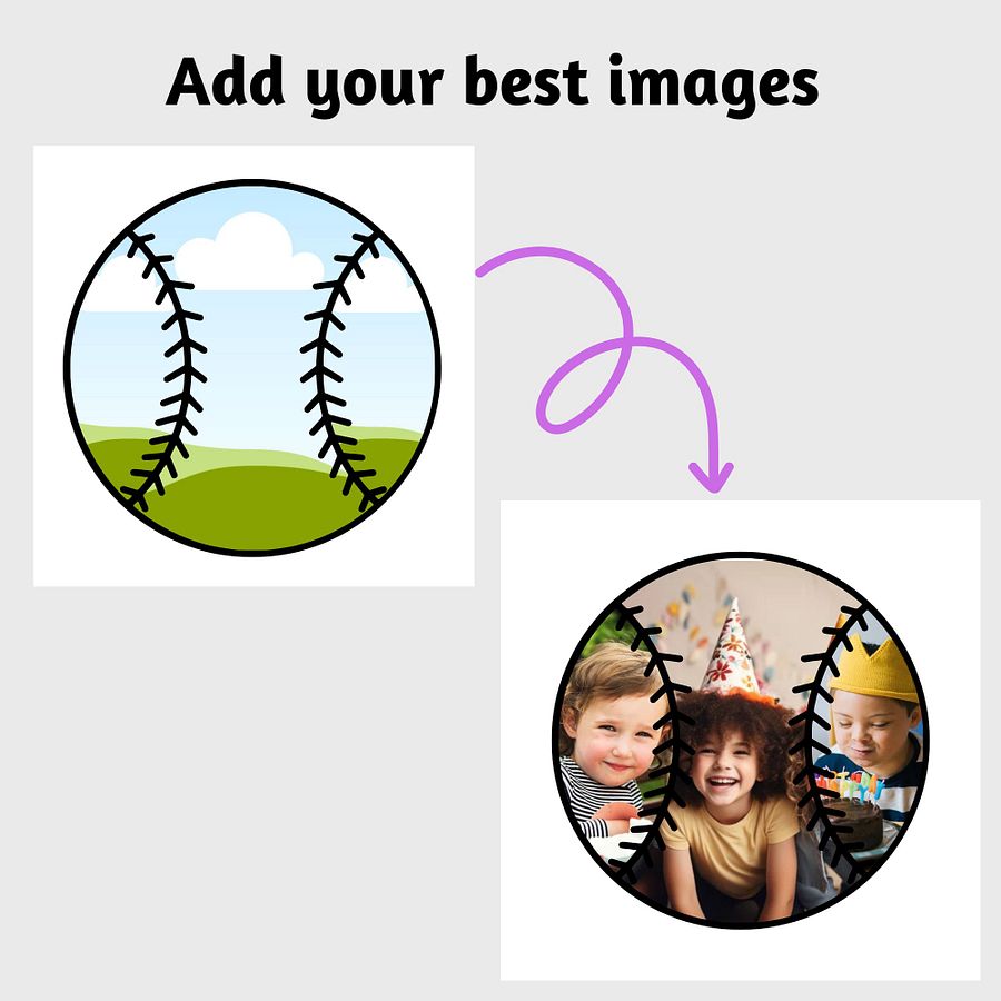 Sports Ball Frames Canva Templates product image (3)