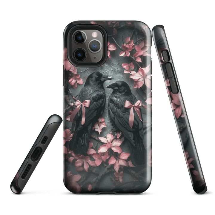 Gothic Coquette Crows - Tough Phone Case product image (1)