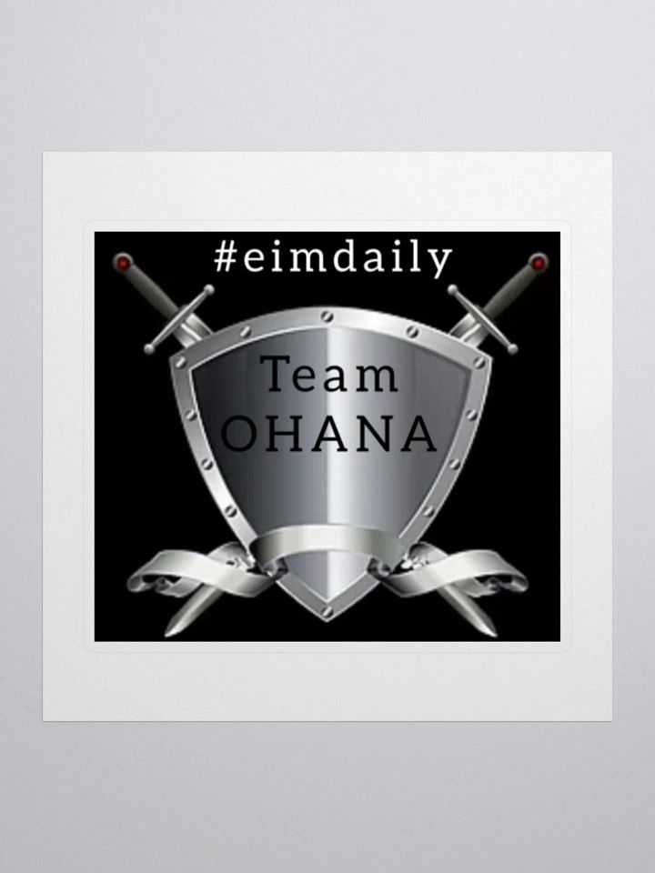 Team OHANA Shield Kiss Cut Stickers product image (1)