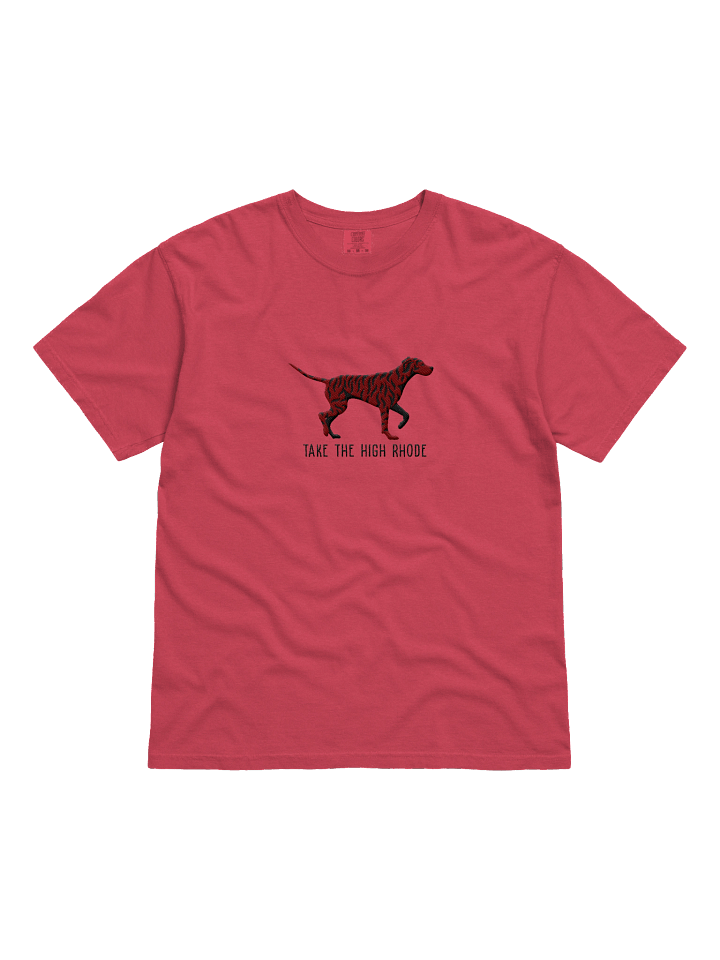 Take the High Rhode T-Shirt(Embroidered) of a Rhodesian Ridgeback(Brindle) product image (5)