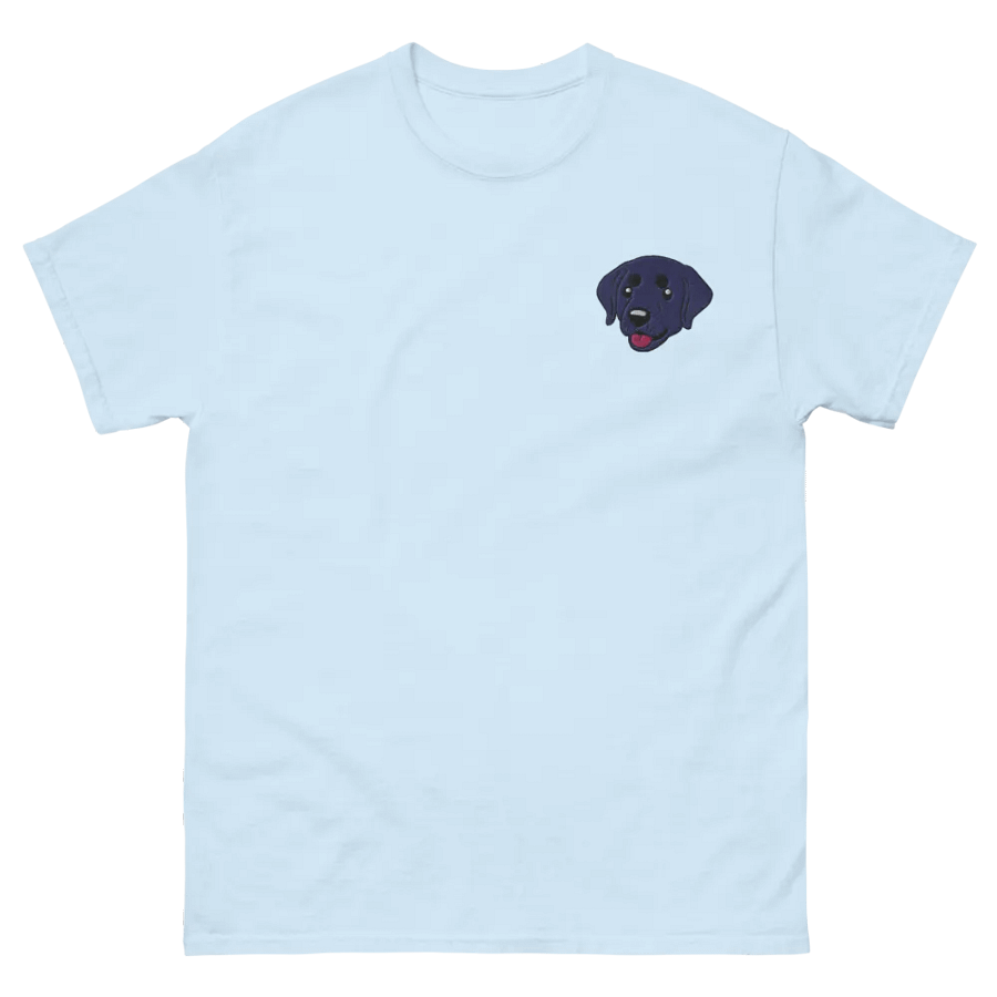 Black Labrador Retriever Dog Embroidered T-Shirt product image (3)
