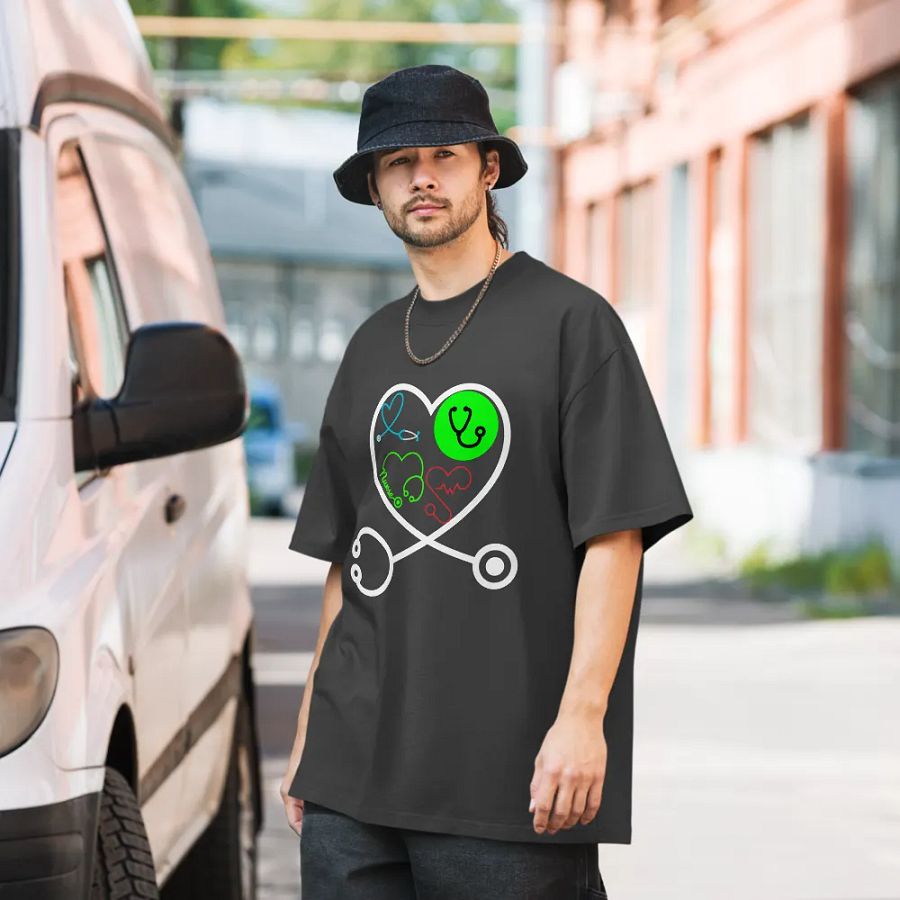 Heartbeat Harmony Stethoscope T-Shirt product image (8)