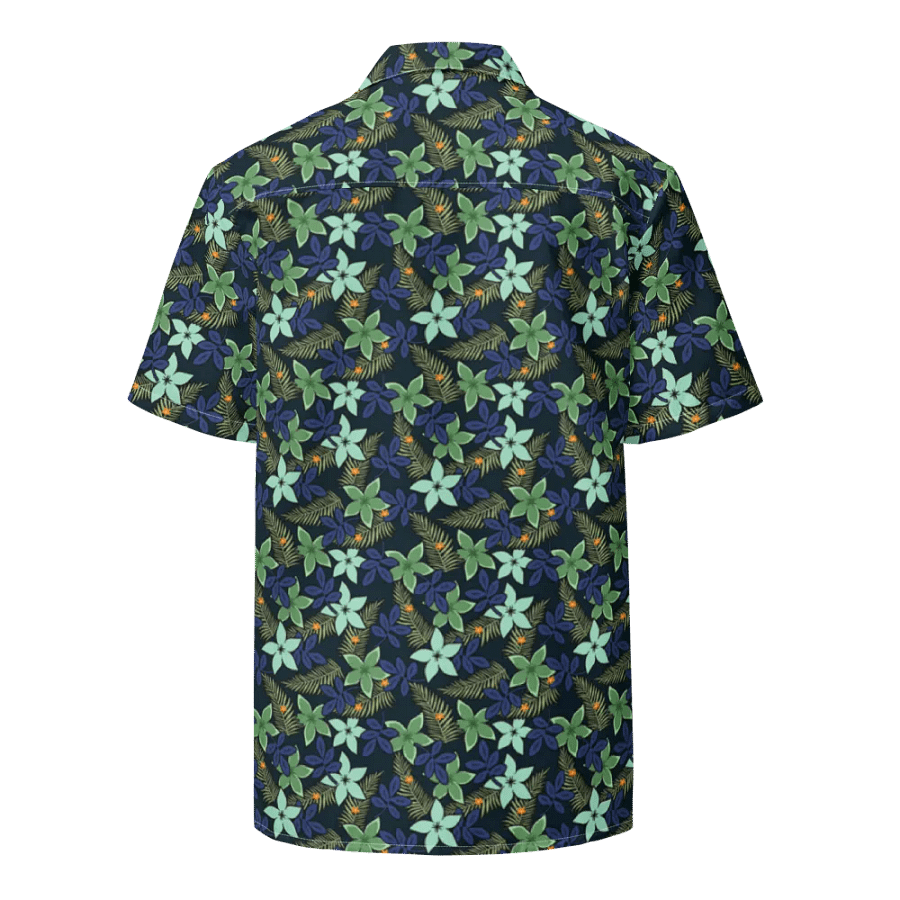 Midnight Tropical Floral Hawaiian Shirt product image (8)