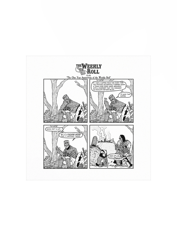 The Weekly Roll Ch. 50. Print Square product image (2)