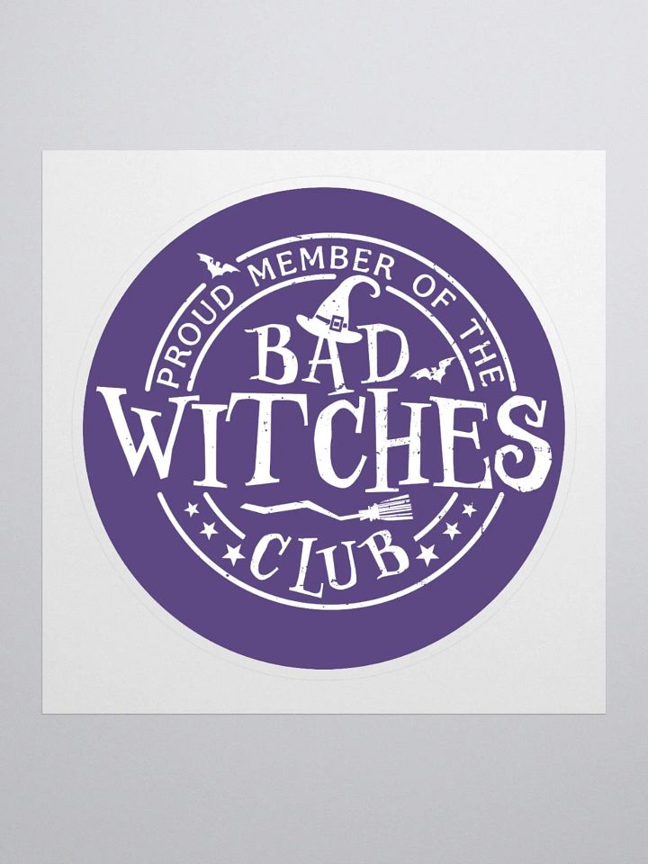 Bad Witches Club Sticker (Purple) product image (1)