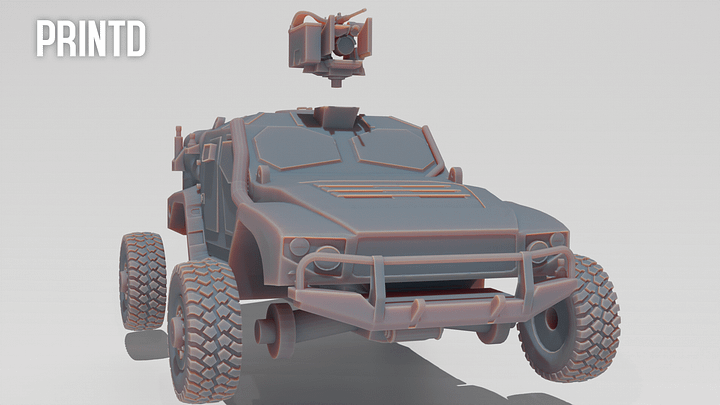 Australian Special Forces Hawkei Light Vehicle - Modern Warfare Wargame Hobby Resin Scale Models product image (2)
