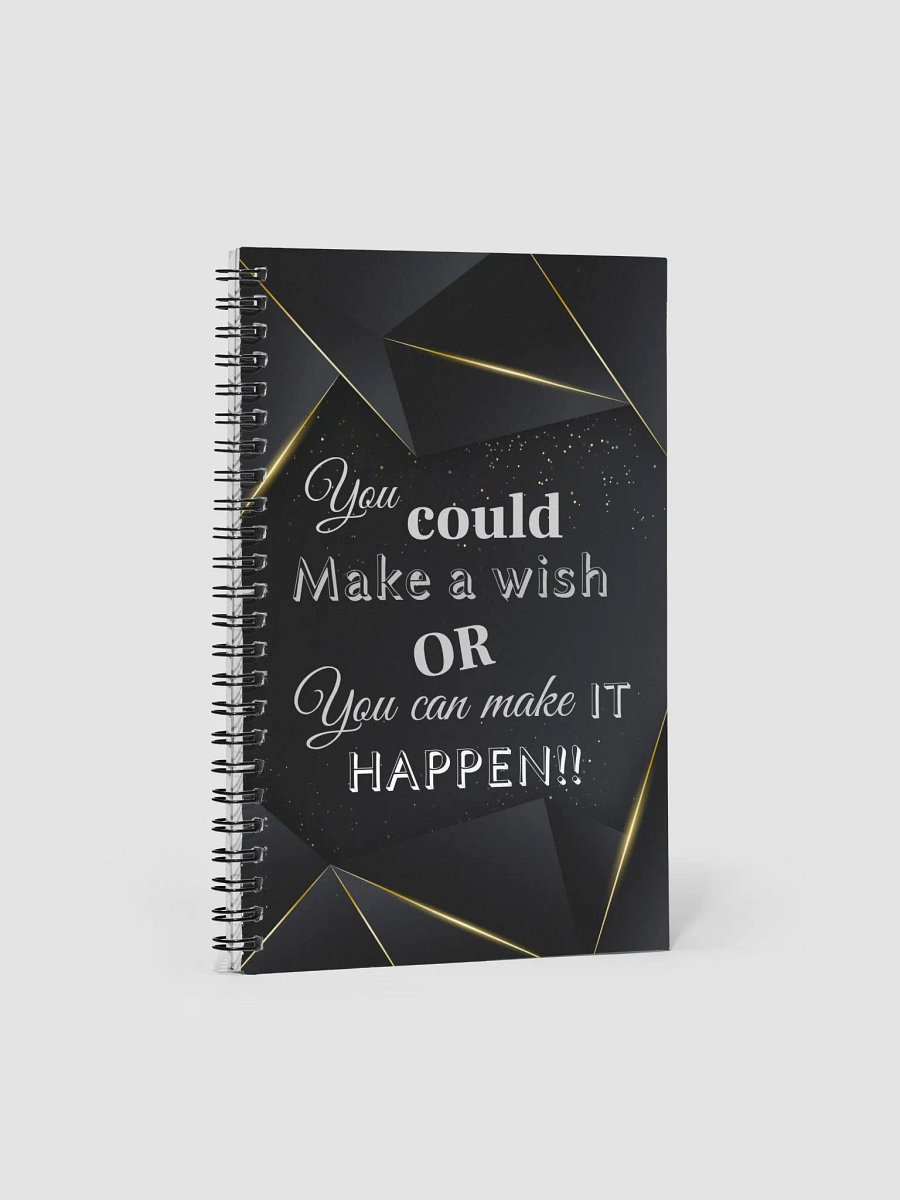 Spiral Notebook w. Inspirational / motivational quote product image (2)