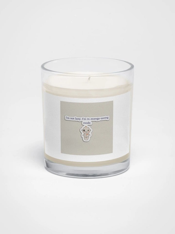 I'm not lazy. I'm in energy saving mode candle. product image (1)
