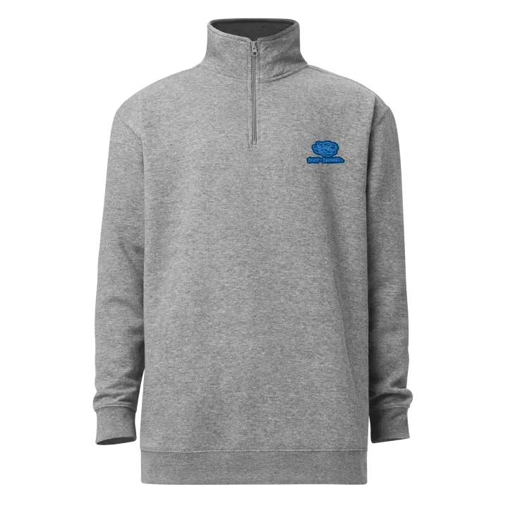 BUSY-BRAINED (lake design) embroidered quarter zip product image (7)