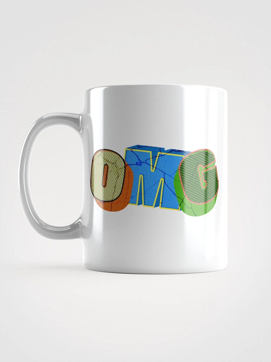 OMG Typography White Glossy Mug product image (1)