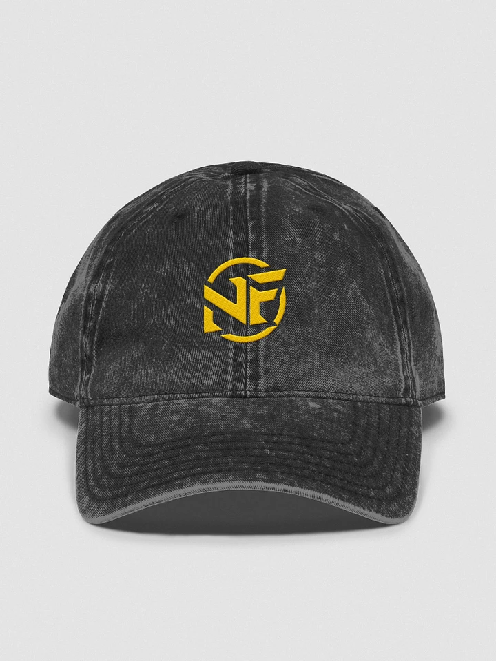 NF black vintage hat with gold logo product image (1)